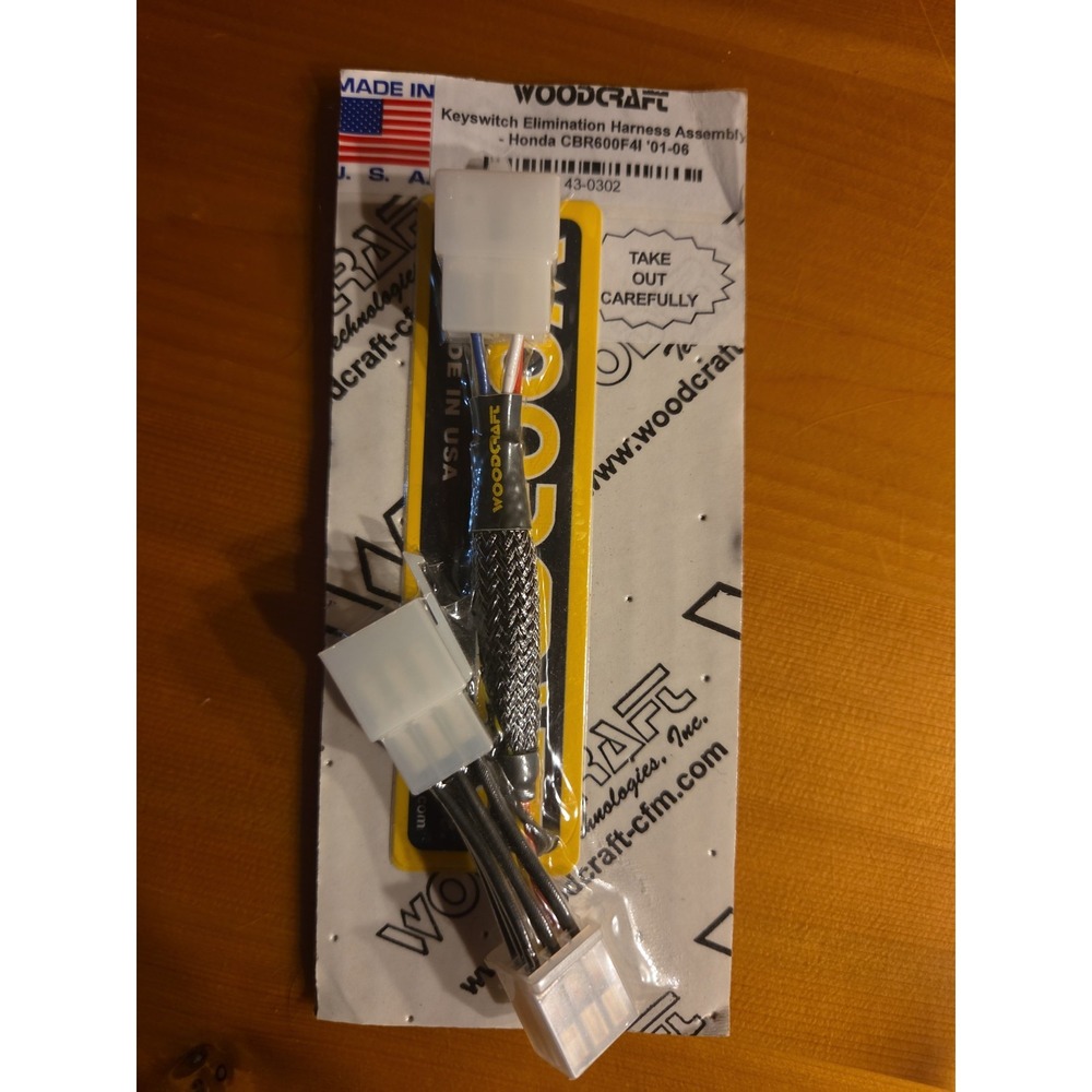 Woodcraft Keyswitch Elimination Harness Assembly Honda Cbr 600F4I 01-06